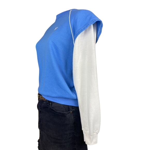 Vintage 80’s JULIE GIRL Layered Sweatshirt Womens (M) Soft Crew‎ USA - Picture 3 of 8